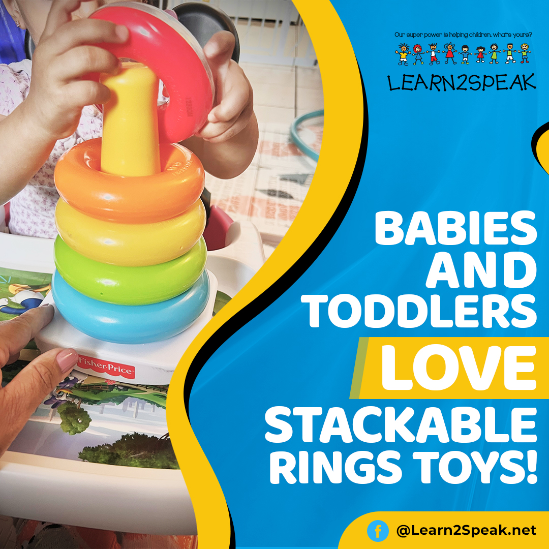 Babies and toddlers love stackable rings toys! They can spend lots of time sitting and just stacking rings! And they're…