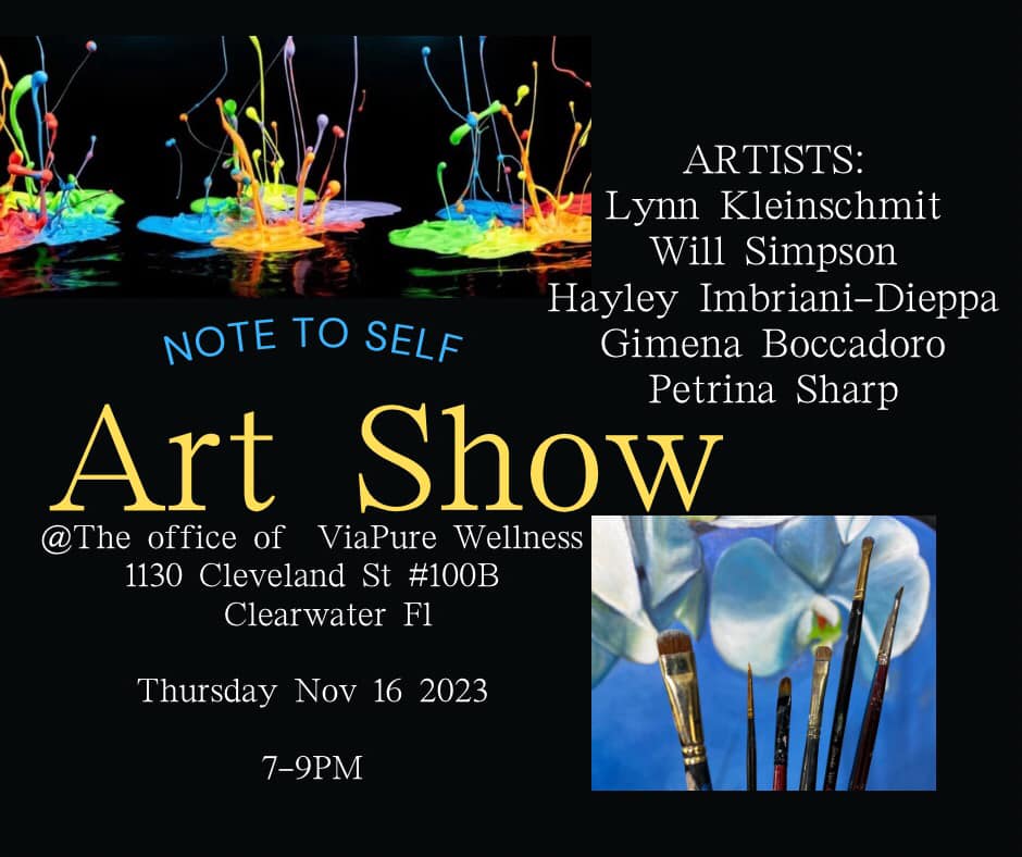Several artists lots of art. Come enjoy, take home what speaks to you.